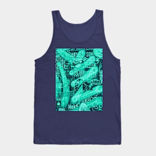 Fluo Green Urban NYC Street Art Graffiti Tank Top